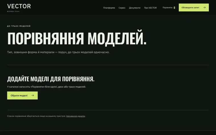 VECTOR · SIGNAL FOUNDRY — Порівняння